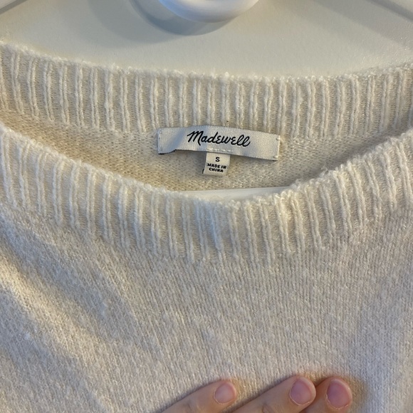 Madewell tiered cream sweater - Picture 5 of 6